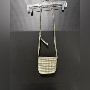 🎋Esprit Cream & Black Checkered Crossbody Bag